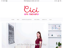 Tablet Screenshot of ciciartfactory.com